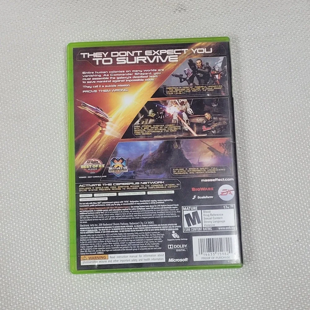 Mass Effect 2 - Microsoft Xbox 360 Complete CIB w/Manual